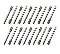 20Pcs Diamond Grinding Bits, 5mm Cylinder Head, 3mm Shank, 45mm Long Diamond Coated Burr Mounted Point