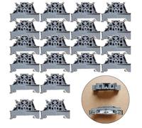 20pcs DIN Rail Terminal Conntor Eltrical Terminal Block Fixer Compatible wi ABB/TE BAM4 1SNK900001R0000 Aluminum Alloy Clamp Industrial Wiri Accessories ey Holder Tool- Installation Sure Wire Conntion