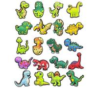 20PCS Dinosaur Croc Charms for Girls Boys, Cute Dino Shoe Pins for Clogs