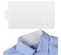 20PCS Disposable Neck Collar Sweat Pads Self- Adhesive Absorbent Collar Liners Pads Neck Liner Pads Comfortable Against Sweat Stains for Women and Men
