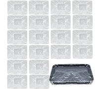 20Pcs Disposable Paint Tray Liners 9 Inch Paint Roller Tray Liners Paint Pan Liners Plastic Paint Tray Liner Bags Paint Tray Covers Large Paint Roller Tray Liner Set for Walls and Ceilings Painting