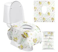 20Pcs Disposable Toilet Seat Covers, Potty Seat Cover Protectors, Extra Large Size, Individually Wrapped, Waterproof for Travel, Toddlers Potty Training in Public Restrooms Hotel Bathroom (Squirrel)
