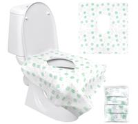 20Pcs Disposable Toilet Seat Covers, Potty Seat Cover Protectors, Extra Large Size, Individually Wrapped, Waterproof for Travel, Toddlers Potty Training in Public Restrooms Hotel Bathroom (Shamrock)