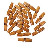 20pcs DIY Buttons for Winter Clothing, Sew-on Horn for Sweaters | Wood Finish, Smooth Surface, Vintage Style, Garment Repair, Knitwear and Overcoat Use, Easy Sewing