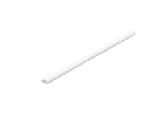 20pcs DIY Model Round Solid Bars, Rectangular H-shaped Plastic Bar, 250mm Sand Table Modeling Material Half Round Rod(1x2mm)