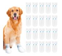 20Pcs Dog Boots for Injured Paws,Dog Bandages For Paws,Waterproof Dogs Shoes For Injured Paws with Self Adhesive Bandages,Dogs Foot Protector Cover,Bandages Cover Indoor & Outdoor Walking (M(16-38lb))