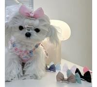 20pcs Dog Hair Accessories Solid Bow,Bowknot Pearl with Hair Clip for Puppy Kitten Dogs,Cats,Pets, Yorkie Dog,Maltese Dog,Teddy Dog ,Short Hair or Long Hair Dog Grooming Products Accessories