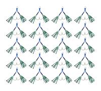 20Pcs Double Fishing Assist Hook Kits Slow Quickly Fall Jigs Fishing Hook Flashing Dancing Jigging Assist Enduring Small Size Jigs Jigging Slow Quickly Fall