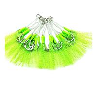 20Pcs Double Fishing Assist Hook Kits Small Jigs Jigging Hook Assist Rigs Circles Slow Fall Jigs Fishing Small Size Jigging Slow Quickly Fall
