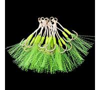 20Pcs Double Fishing Assist Hook Kits Small Size Jigs Jigging Hook Slow Quickly Fall Jigs Fishing Easy To Use Small Size Jigging Slow Quickly Fall