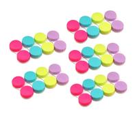 20Pcs Double Lens Case Plastic Screw Cap Compact Storage Box 6x2.8x1.5cm | Bright Colour Design, Right and Left Compartments, Convenient for Wearers during Outdoor Activity or Handbag Carry