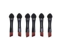 20Pcs Double Sided Eye Shadow Sponge Applicator Makeup Brushes Black | Portable Cosmetics Tool for Women and Girls, Thick Foam Ends, Strong Powder Adhesion, Gentle Eyelid Application