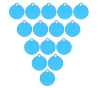 20pcs Double Sided Pet Tag Blank Engraving Round Aluminum 25mm