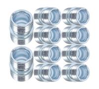 20pcs Double Slot Rack Connector for Wire Shelving, Carbon Steel | Threaded Rod Fit, Double Headed Screw Design, Silver Finish, for Wire Cube Panels and Storage Racks