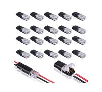 20PCS Double-Wire Plug-in Connector with Locking Buckle,Pluggable Connectors 2 Pin Way Universal Compact Wire Terminal