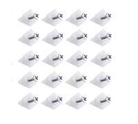 20pcs Drawer Repair Kit, Drawer Repair Kit with Screws,Drawer Supports Drawer Bottom Sagging Repair Fix Mending Wedges, Plastic Corner Brace Angle Code Bracket Fastener with Screws for Furniture