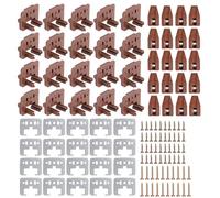 20PCS Drawer Slide Track Guide Glide with Drawer Guide Metal Backing and Drawer Stop for Center Mount Drawer for Dressers for Nightstand for Rite-Trak I 168 Drawer Slide Systems