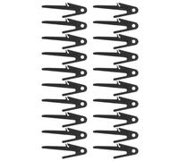 20pcs Drawer Track Replacement Clips 2.6in Locking Mechanism Black