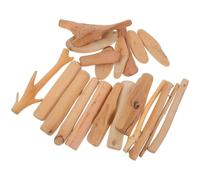 20pcs Driftwood Branch Christmas Decorations for DIY Crafts and Wreaths | Natural Brown Wood with Rustic Bark Texture, Smooth Unfinished Surface, Suitable for Florists, Model Makers, Frames