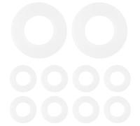 20pcs Drum Lug Washers for Tension Rods, White Plastic | Universal Fit for Drums, Protects Threads and Rim Wear, Practical Drum Tuning Supply for Percussionists