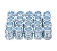 20pcs Dual Slot Connector Threaded Rod Shelf Hardware | Carbon Steel, Silver Finish, 1.5mm Thread Pitch, Replacement Compatible for Wire Cube Panels
