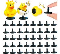 20Pcs Duck Holder for Jeep Dash, Rubber Duck Mounts Duck Plugs for a Fun and Funky Car Dashboard Display Gift for Jeep Lover Double-Sided Stickers Included