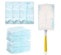 20Pcs Duster Refill, Dust Magnet Refills for Cleaning | Disposable Fluffy Dusters Refills Compatible with Flash Duster for Cleaning Blinds Office Home Fans Dust Dirt Hair