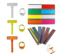 20Pcs Dyslexia Tools for Kids, Coloured Overlays for Dyslexia with Highlighter Guided Reading Strips & Trackers&Finger Pointers,ADHD Reading Aids for Classroom Home, Helps Reduce Visual Stress, Improv