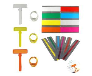 20Pcs Dyslexia Tools for Kids, Coloured Overlays for Dyslexia with Highlighter Guided Reading Strips & Trackers&Finger Pointers,ADHD Reading Aids for Classroom Home, Helps Reduce Visual Stress, Improv