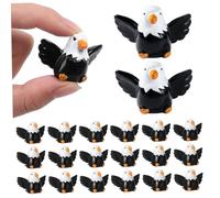 20Pcs Eagle Figurines, 1.5x1" Mini Resin Eagle Statue, Cute Mini Resin Animals For Party Outdoor Lawn Garden Decor Figurines, Statue, Animals, Tiny Re