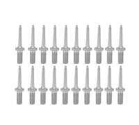 20pcs Ear Tag Pin Pig Cattle Sheep Livestock Ear Tag Mounting Pliers Free Spare Pin Ear Tagging Tool Livestock Grooming Equipment(Silver)