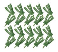20pcs Easter Artificial Carrot Head Plastic Green Decorative Accent