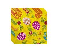 20pcs Easter Party Napkins, 16.5cm x 16.5cm, Disposable Paper Napkins with Colorful Egg and Bunny Designs, Table Decorations for Luncheon and Dinner (Yellow)