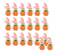 20Pcs Easter Treat Boxes, Bunny With Carrot Design, Holiday Candy Box, Paper Food Containers, Mini Easter Sweet Boxes For E-aster Egg Hunts, Picnics, Gift Box, Party Favours, Holiday