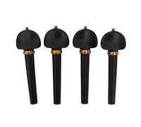20pcs Ebony Violin Tuning Pegs Knobs 4/4 Size Violin Parts Accessories (Color : Ebony pegs D)