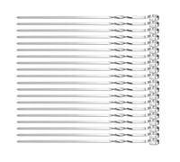 20PCS Efficient BBQ Skewers Resistant Twisted Shafts Design Ensures Secure Food Placement Great for Backyard Grills and Party Catering Barbecue Tool