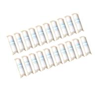 20pcs Elastic for First Aid Wound Care Home Outdoor Use | Portable Cloth Wrap, Easy to Use Emergency Aid, White Finish, Suitable for Wrist Hand Compression