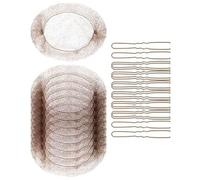 20pcs Elastic Hair Net And 40Pcs U Pins Set Breathable Hair Styling Accessories For Dance Work And Daily Life