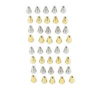 20Pcs Electric Guitar Switch Tip Toggle Knob Slot Plastic Set Kit, Replacement Parts for Guitar Accessories, Silver and Gold Color Switch Tips with Thread Design, Easy to Install a