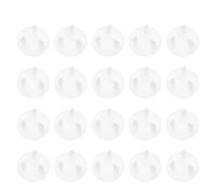 20pcs Electric Socket Safety Cover for Wall Outlet, Round Abs