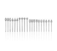 20Pcs Emery Burr Set 3mm Shank for Carving