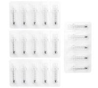 20pcs Empty Dropper Bottles, Nozzle Adapter Head, 0.3ml Plastic Ampoule Makeup Pen Containers, Small Bottle, Disposable Vials Replacement Parts Accessories for Skin Face Care Consumables