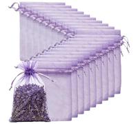 20Pcs Empty Lavender Bags, 30x40cm Mesh Drawstring Sachets, DIY Herbal Pouches for Wardrobe, Dried Flowers/Spices, Fresh Gift Bags for Christmas, Wedding, Birthday/Anniversary, Reusable Storage