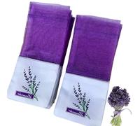 20pcs Empty Lavender Bags - DIY Breathable Sachets for Wardrobe, Drawers & Travel, Moth Repellen,Freshener for Clothes, Fillable with Dried Lavender & Herbs,Anti-Moth & Long-Lasting Scent