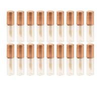 20pcs Empty Lip Gloss Tubes Plastic Refillable Bottles 1.2ml | Compact Portable Size, Wide Opening Design, Nylon Detail, Daily Use for Professional Makeup Artists