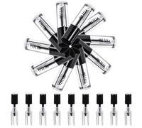 20pcs Empty Mascara Tube 0.8ml Black Acrylic Refillable Container
