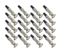 20pcs English Bicycle Valve Cap for Vintage Pumps, Zinc Alloy Silver