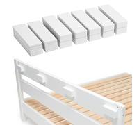 20PCS EVA Foam Headboard Stoppers, Wall Protector Foam 5mm/15mm, Headboard Noise Bumper, Furniture Foa-m Headboard Bumper, White Anti-Vibration Bed Wall Protector, for Bed Frame Chair Table Legs