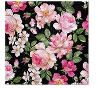 20pcs Exclusive Napkins Event Lunch Roses Glory Black SDL127618