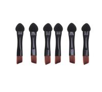 20pcs Eye Shadow Double Sided Sponge Applicator Brush for Women | Black Plastic and Artificial Fiber, Dual Sided Design with Thick Foam Ends for Easy Powder Pickup
